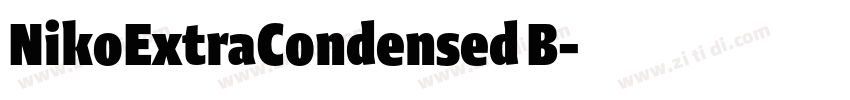 NikoExtraCondensed B字体转换 NikoExtraCondensed B字体转换